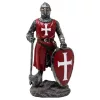 Cavaler cruciat cu scut si secure – figurina
