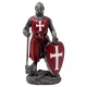 Cavaler cruciat cu scut si secure – figurina