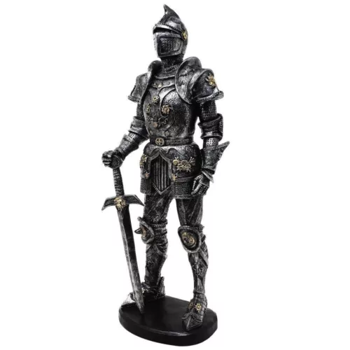 Cavaler medieval Giftdeco MC-23158 armura argintie