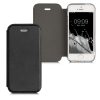 Husa Apple iPhone 5 / iPhone 5s / iPhone SE, Piele ecologica, Negru, 17148.01