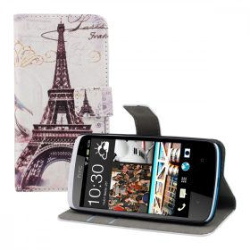 Husa HTC Desire 500, Piele ecologica, Multicolor, 19038.01