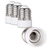 Set 4 Adaptoare dulie de la E27 la E14, Kwmobile, Alb, Plastic, 20910