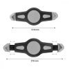 Suport auto universal pentru tableta 7-8", Kwmobile, Negru/Gri, Plastic, 23752.1