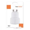 Set 4 Adaptoare dulie de la GU10 la E14, Kwmobile, Alb, Plastic, 27507