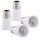 Set 4 Adaptoare dulie de la B22 la E27, Kwmobile, Alb, Plastic, 27510