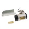Camera de supraveghere falsa cu lumini LED si simulare cablu, Kwmobile, Argintiu, Plastic, 31072