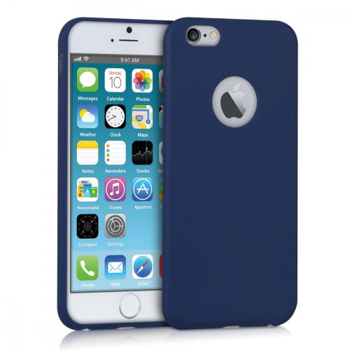 Husa Apple iPhone 6 / iPhone 6s, Silicon, Albastru, 33100.17