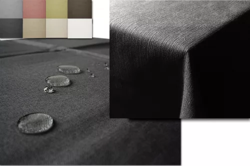 Fata de masa Leinenlook Jemidi, 160 x 260 cm, Gri, Poliester, 55262.73.13
