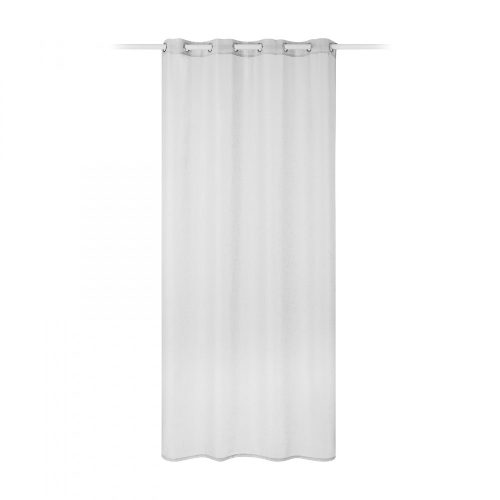 Draperie opaca Pauline cu inele Jemidi, 140 x 245 cm, Alb, Poliester, 55271.02