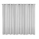Draperie opaca cu inele Jemidi, 300 x 245 cm, Alb, Poliester, 55275.02.02