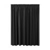 Perdea cu rejansa Jemidi, 300 x 245 cm, Negru, Poliester, 55276.01.02