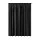 Draperie cu rejansa Jemidi, 300 x 245 cm, Negru, Poliester, 55276.01.02