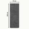 Prosop pentru sezlong Jemidi, 75 x 200 cm, Gri, Bumbac organic, 54889.01