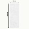 Prosop pentru sezlong Jemidi, 75 x 200 cm, Alb, Bumbac / Poliester, 54941.02