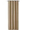 Perdea Elfie Opac cu inele Jemidi, 140 x 245 cm, Maro, Poliester, 55279.34.01