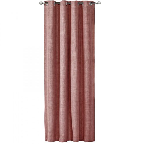 Perdea Elfie Opac cu inele Jemidi, 140 x 245 cm, Roz, Poliester, 55279.10.01