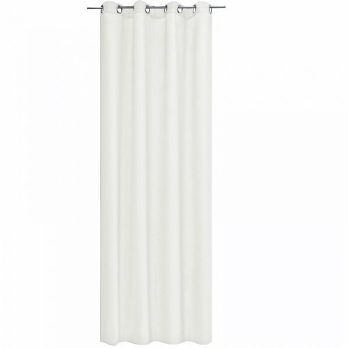 Perdea Elfie Opac cu inele Jemidi, 140 x 245 cm, Alb, Poliester, 55279.02.01