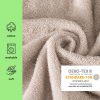 Prosop pentru sezlong Jemidi, 75 x 200 cm, Bej, Bumbac organic, 54889.11