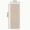 Prosop pentru sezlong Jemidi, 75 x 200 cm, Bej, Bumbac organic, 54889.11