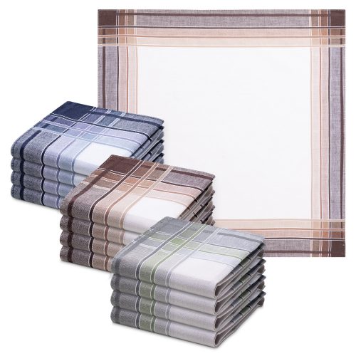 Set 12 Batiste de panza Jemidi, 40 x 40 cm, Multicolor, Bumbac, 55059.01