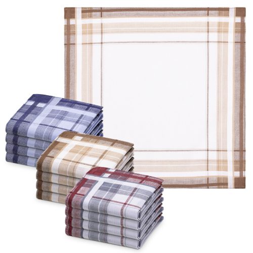 Set 12 Batiste de panza Jemidi, 40 x 40 cm, Multicolor, Bumbac, 55059.03