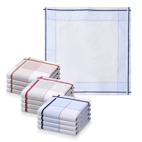 Set 12 Batiste de panza Jemidi, 40 x 40 cm, Multicolor, Bumbac, 55059.04