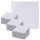 Set 12 Batiste de panza Jemidi, 40 x 40 cm, Gri, Bumbac, 55059.05