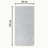 Husa pentru scaun Jemidi, 60 x 130 cm, Gri, Bumbac organic, 54895.25
