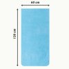 Husa pentru scaun Jemidi, 60 x 130 cm, Turcoaz, Bumbac organic, 54895.37