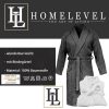 Halat de baie unisex Homelevel, 2XL, Bordo, Bumbac organic, 54845.13.5