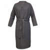 Halat de baie Waffle Pique unisex Homelevel, 3XL, Gri, Bumbac organic, 54916.73.33