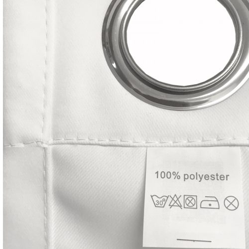 Draperie opaca cu inele Jemidi, 140 x 175 cm, Gri, Poliester, 55282.25.01