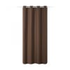 Perdea opaca Stella cu inele Jemidi, 140 x 245 cm, Maro, Poliester, 55283.18.01