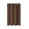 Perdea opaca Stella cu inele Jemidi, 140 x 175 cm, Maro, Poliester, 55283.18.02