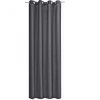 Perdea opaca Stella cu inele Jemidi, 140 x 245 cm, Gri, Poliester, 55283.19.01