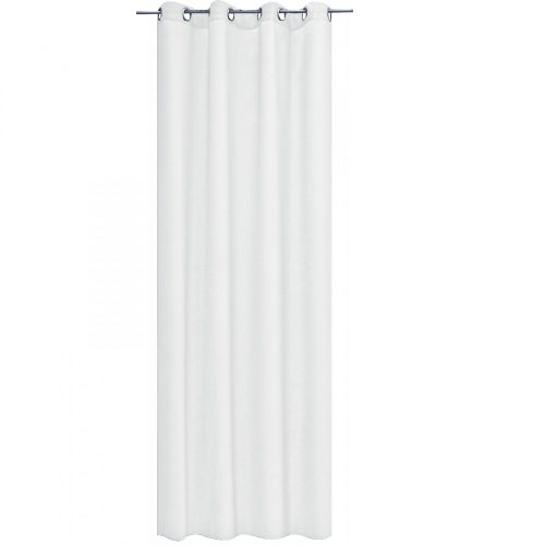 Perdea opaca Stella cu inele Jemidi, 140 x 245 cm, Alb, Poliester, 55283.02.01
