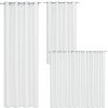 Perdea opaca Stella cu inele Jemidi, 140 x 245 cm, Alb, Poliester, 55283.02.01