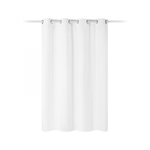 Perdea opaca Stella cu inele Jemidi, 140 x 175 cm, Alb, Poliester, 55283.02.02