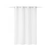 Perdea opaca Stella cu inele Jemidi, 140 x 175 cm, Alb, Poliester, 55283.02.02