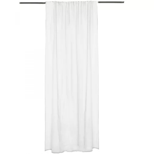 Draperie transparenta Jemidi, 140 x 245 cm, Alb, Poliester, 55284.02.01