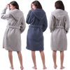 Halat de baie reversibil pentru femei Jemidi, M, Albastru / Gri, Poliester, 55057.04.2