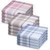 Set 12 Batiste de panza Jemidi, 40 x 40 cm, Multicolor, Bumbac, 55059.12