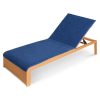 Prosop pentru sezlong Jemidi, 75 x 200 cm, Albastru, Bumbac organic, 54889.04