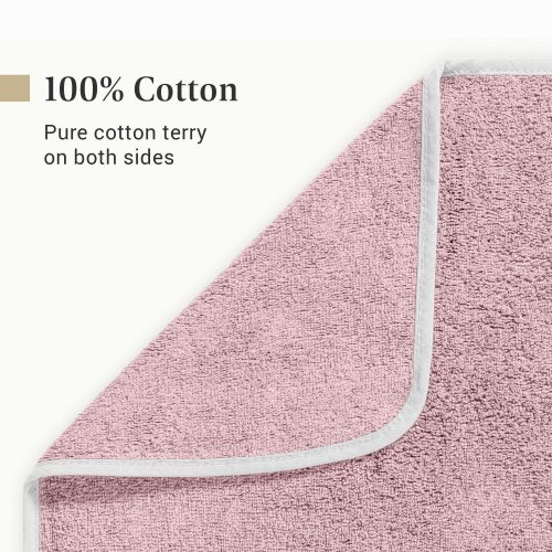 Prosop de plaja Homelevel, 150 x 200 cm, Roz, Bumbac organic, 54896.33