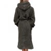 Halat de baie pentru copii Homelevel, 128, Gri, Bumbac organic, 54864.73.37