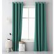 Draperie opaca cu inele Jemidi, 140 x 250 cm, Verde, Poliester, 55309.07