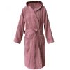 Halat de baie din tesatura Homelevel, 4XL, Roz, Bumbac organic, 54856.08.34