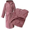 Halat de baie din tesatura Homelevel, 4XL, Roz, Bumbac organic, 54856.08.34