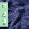 Halat de baie pentru copii Homelevel, 140, Albastru, Bumbac organic, 54864.17.38