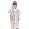 Poncho de baie pentru copii Homelevel, 1-3 ani, Gri, Bumbac, 54888.22.01